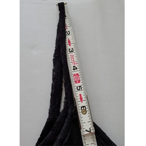 Whimsigoth Black Lace Swiss Dot Sheer Maxi Dress Forever 21 Size M Dark Coquette - Picture 9 of 11